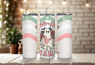 Boo-Jee Mama Tumbler - Stanley Ghost Tumbler - Adorable Spooky Tumbler with Cross Body Bag - Bad and Boo-Jee Tumbler!