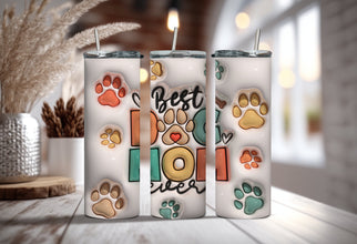 Best Dog Mom Ever Tumbler - Dog Mama Tumbler - Best Gift for Dog Owner and Dog Lover - Adorable Pet Owner Tumbler!