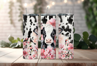 Adorable Baby Cow-Inspired Tumbler - Cow Print Tumbler - Sip With Sweet Farm Charm!