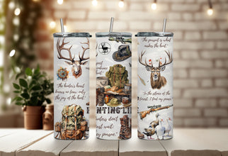 Deer Hunter Tumbler - Perfect Hunting Gift for Him - Gun Lover Tumbler - Perfect Camping Tumbler for Fathers Day Gift!