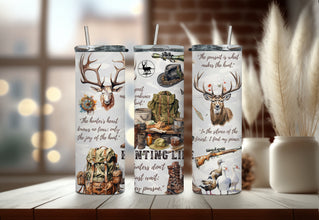 Deer Hunter Tumbler - Perfect Hunting Gift for Him - Gun Lover Tumbler - Perfect Camping Tumbler for Fathers Day Gift!