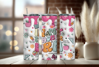 In My Teacher Era Tumbler - Teacher Tumbler - Back to School Tumbler - Gifts for Worlds Greatest Teacher in 70s Retro Style!