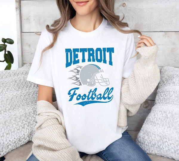 Detroit Football Sweatshirt Football Crewneck Retro Style Shirt Gift for Football Fan Detroit Football Gift Michigan