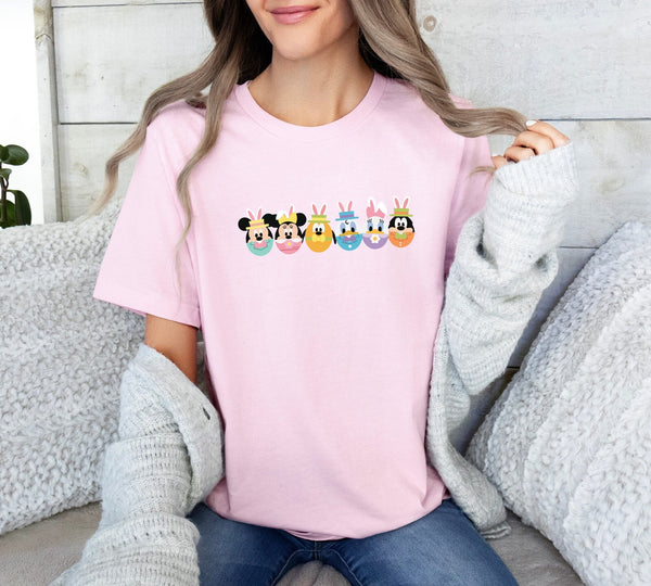 Disneyland Easter Vacation Family Egg Shirt, Personalized Disney Easter Mickey And Friends Shirt, Easter Disney Family Matching Trip Tee