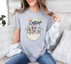 Happy Easter Shirt, Women's Easter Shirt, Rabbit Shirt, Bunny Shirt, Easter Gift, Happy Easter Shirt, Rabbit Shirt