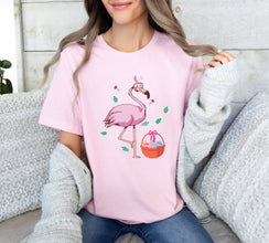 Flamingo Happy Easter Day Shirt, Easter Flamingo Bunny Shirt, Gift For Easter Day, Gift For Her