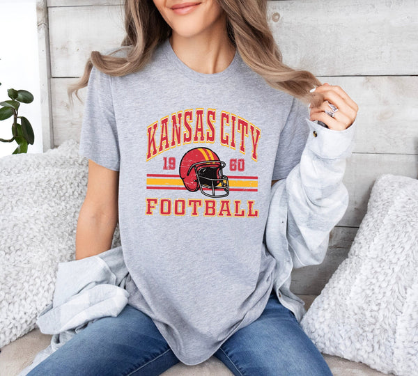 Vintage Kansas City Football EST 1960 Unisex Vintage Shirt, Kansas City Sports Retro Shirt, American Football Shirt