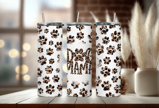 Adorable Animal Dog Print Tumbler - Cheetah Dog Print Tumbler - Dog Mama Tumbler - Perfect Gift for Any Dog Lover!