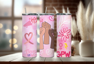 The Future Is Female Tumbler - Women Empowerment Tumbler - Pink Ribbon Tumbler - Equality for All Women Tumbler - Perfect Gift for Feminist!