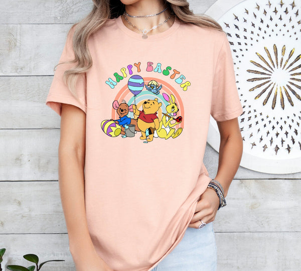 Winnie The Pooh and Friends shirt, Winnie The Pooh Shirt, Pooh Easter Shirt, Disney Pooh T-Shirt, Cute Pooh Bear Shirt