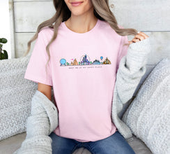 Meet Me At My Happy Place Shirt, Family Vacation Tee, Disney Park World, Disneyland Epcot Festival Shirt, Best Day Ever Disney