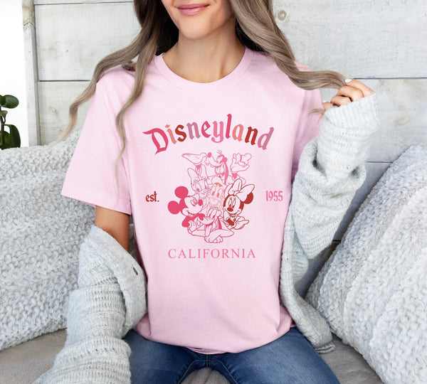 Disneyland California Est. 1955 Shirt, Disney Family Trip Shirt, Disney Couple Sweatshirt, Gift For Women