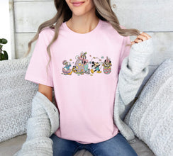 Disney Easter Vacation Family Egg Shirt, Personalized Disney Easter Mickey And Friends Shirt, Easter Disney Family Matching Trip Tee