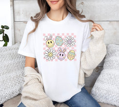 Happy Easter, Easter Shirt, Easter Cute Bunny Shirt, Easter Bunny Shirt, Easter Women's Shirt, Cute Easter Bunny Shirt