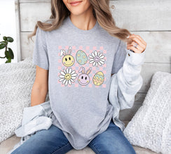 Happy Easter, Easter Shirt, Easter Cute Bunny Shirt, Easter Bunny Shirt, Easter Women's Shirt, Cute Easter Bunny Shirt