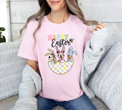 Happy Easter Shirt, Women's Easter Shirt, Rabbit Shirt, Bunny Shirt, Easter Gift, Happy Easter Shirt, Rabbit Shirt