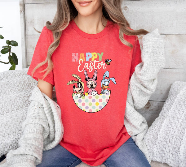 Happy Easter Shirt, Women's Easter Shirt, Rabbit Shirt, Bunny Shirt, Easter Gift, Happy Easter Shirt, Rabbit Shirt