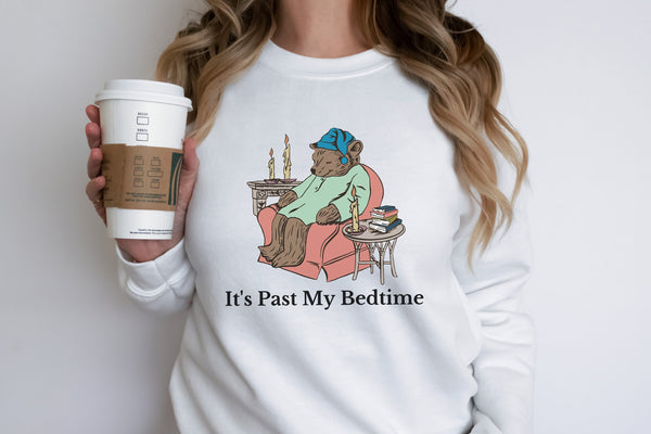 It's Past My Bedtime Shirt, Funny Sleppy Bear Sweater, Funny Bear Meme Shirt, Trendy Unisex Shirt, Gift For Her, Xmas, Funny Saying Shirt