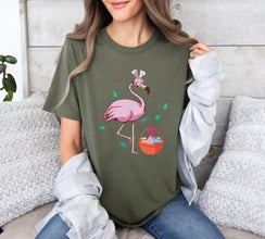 Flamingo Happy Easter Day Shirt, Easter Flamingo Bunny Shirt, Gift For Easter Day, Gift For Her