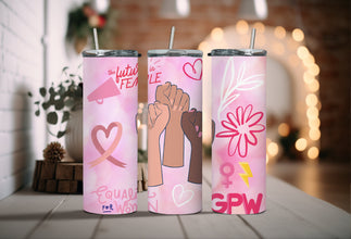 The Future Is Female Tumbler - Women Empowerment Tumbler - Pink Ribbon Tumbler - Equality for All Women Tumbler - Perfect Gift for Feminist!