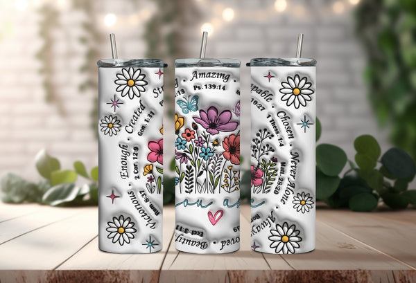 God's Love Tumbler - Bible Verse Tumbler - Christian Tumbler for Daily Devotion and Reflection - Celebrate Gods Love With Every Sip!