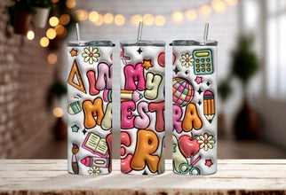 In My Maestra Era Tumbler - Teacher Tumbler - Back to School Tumbler - Gifts for Worlds Greatest Teacher in 70s Retro Style!