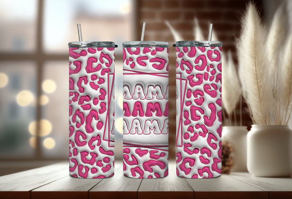 Hot Pink Cheetah MAMA Tumbler - Mothers Day Tumbler - Pink Animal Print Tumbler -  Mama Tumbler - Gifts for Her Tumbler!