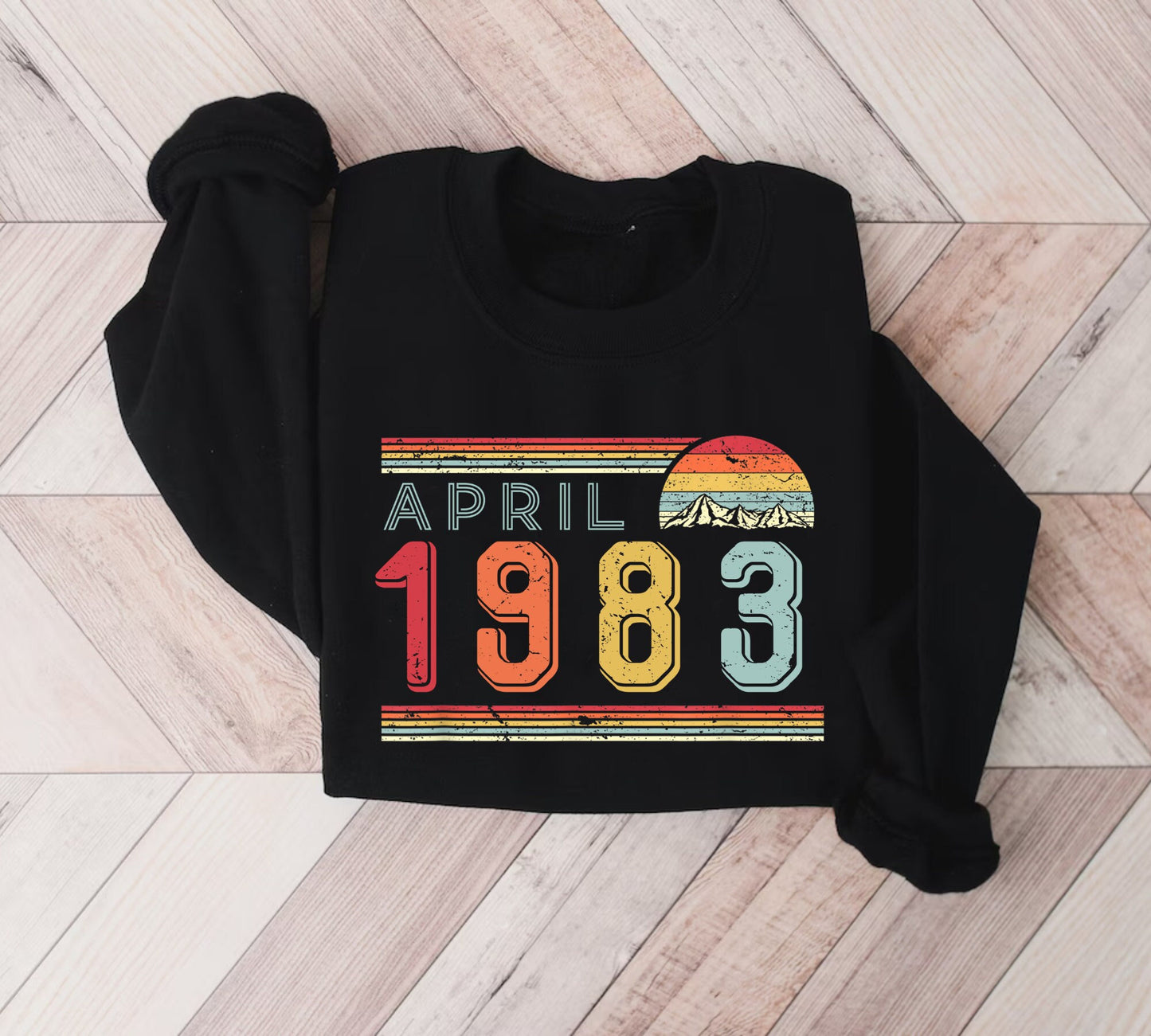 1984 Shirt,Custom Month and Year,1984 Birthday Sweater,1983 Birthday Year Number Sweat for Women Or Man,Birthday Gift,40th Birthday Shirt