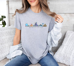 Meet Me At My Happy Place Shirt, Family Vacation Tee, Disney Park World, Disneyland Epcot Festival Shirt, Best Day Ever Disney