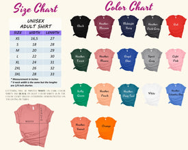 a women's t - shirt with different colors and sizes