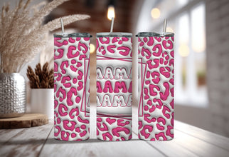 Hot Pink Cheetah MAMA Tumbler - Mothers Day Tumbler - Pink Animal Print Tumbler -  Mama Tumbler - Gifts for Her Tumbler!