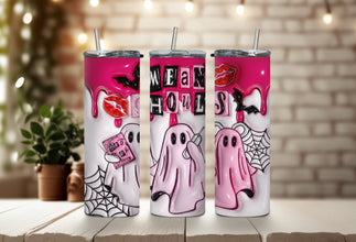 Mean Ghouls Tumblers - No You Hang Up Trio Tumbler - Spooky Burn Book Tumbler That Regina Will Approve!