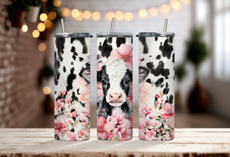 Adorable Baby Cow-Inspired Tumbler - Cow Print Tumbler - Sip With Sweet Farm Charm!