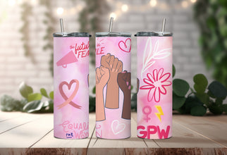 The Future Is Female Tumbler - Women Empowerment Tumbler - Pink Ribbon Tumbler - Equality for All Women Tumbler - Perfect Gift for Feminist!