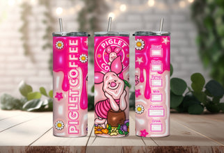 Sweetest Stuffed Piggy Cartoon Tumbler - Honey Buddy Lover - Enjoy Your Sips with the Infamous Teddy Bears Best Friend, Everyone Loves!