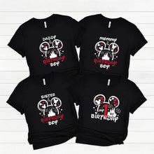 a group of three mickey mouse shirts