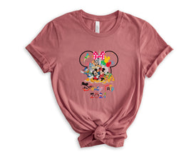 a minnie mouse shirt with a bow on the front